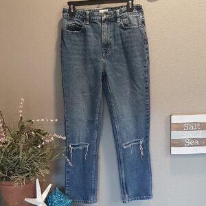 RVCA Hight Waisted Crop Jeans Size 27